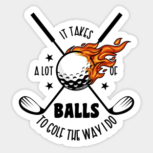 Golfing Sticker